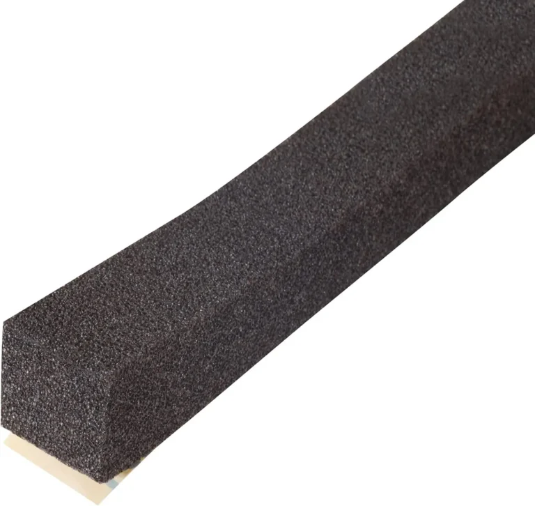 1 inch x 1 inch expandable base rail sealing foam for gaps, cracks, and prevention of water leaking and seeping underneath the base rail. For use under the tubing on metal buildings installed to concrete foundations.